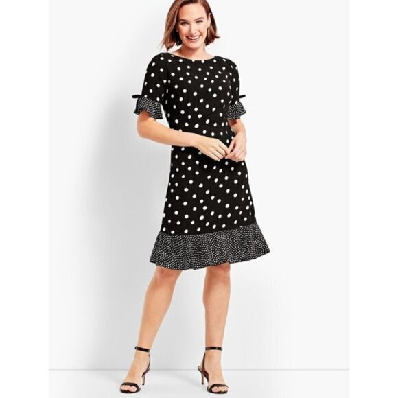 TALBOTS CREPE SHIFT DRESS - Picture 4 of 9